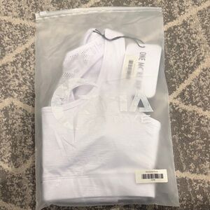 White Zyia Bomber Bra. NWT. Medium